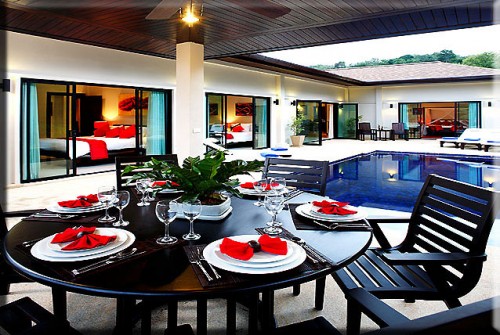 Outside Dining Area at the Villas Phuket